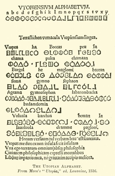 The Utopian Alphabet by English School