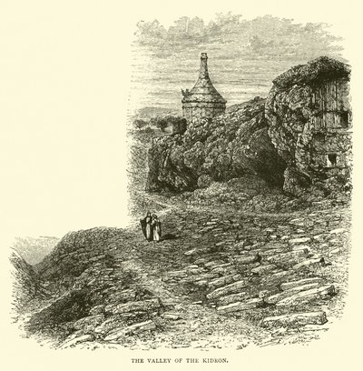 The Valley of the Kidron by English School