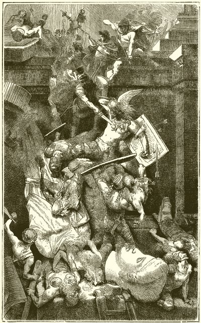 The Vandals in Rome by English School