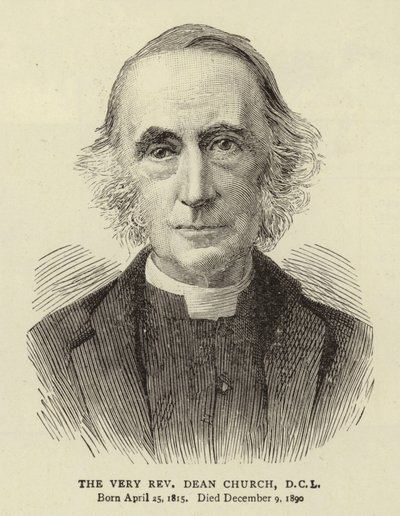The Very Reverend Dean Church by English School