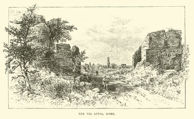 The Via Appia, Rome by English School