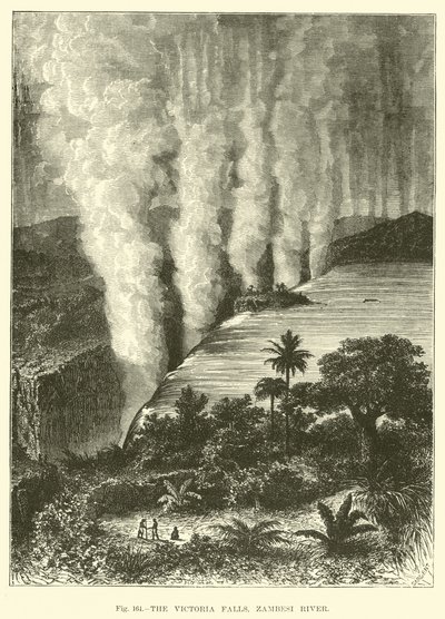 The Victoria Falls, Zambesi River by English School