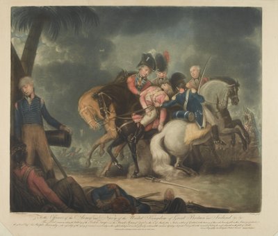 The Victory of the British Troops over the French on the 21st March 1801 by English School