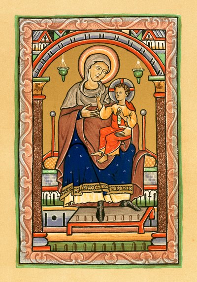 The Virgin and Child by English School