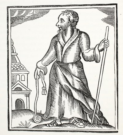The Wandering Jew, illustration from Chap-books of the Eighteenth Century by John Ashton, pub. 1882 by English School