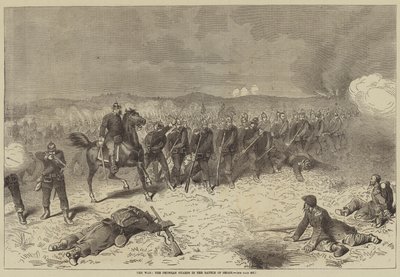 The War, the Prussian Guards in the Battle of Sedan by English School