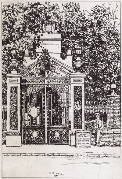 The Waterside entrance, Cremorne Gardens by English School