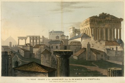 The West Front of the Acropolis from the Summits of the Propylea, Illustration from 