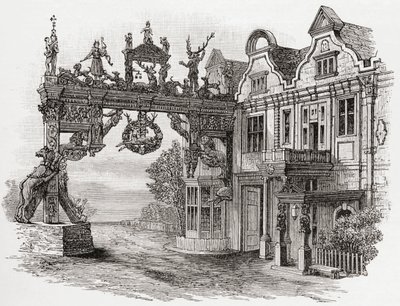 The White Hart Inn, Scole, Norfolk in the 17th century, from 