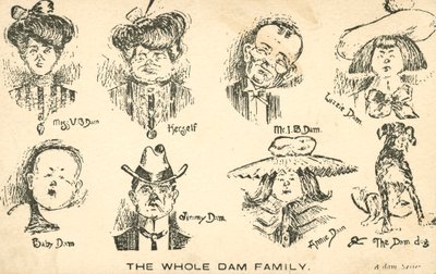 The Whole Dam Family by English School
