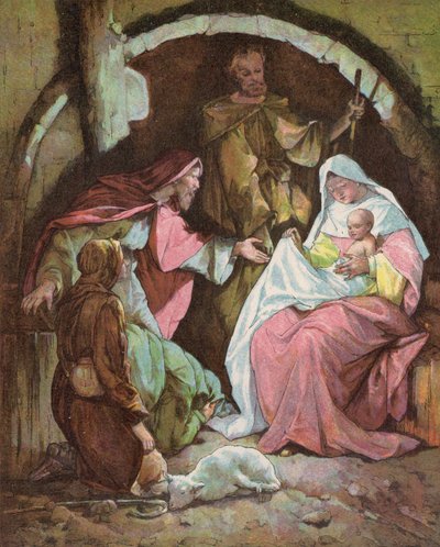 The Wise Men Finding the Infant Jesus by English School