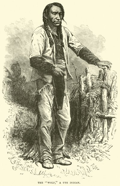 The Wolf, a Ute Indian by English School