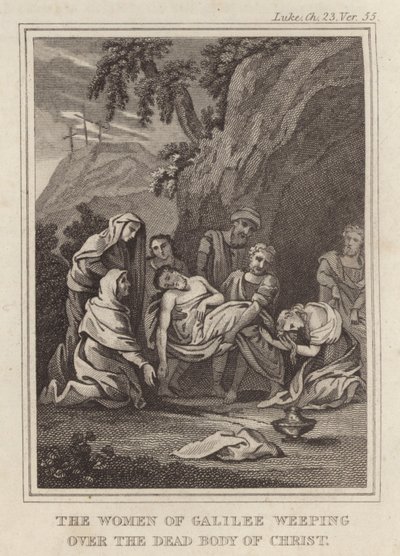 The Women of Galilee Weeping over the Dead Body of Christ by English School