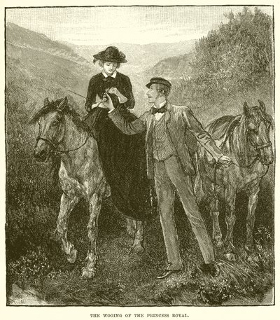The Wooing of the Princess Royal by English School