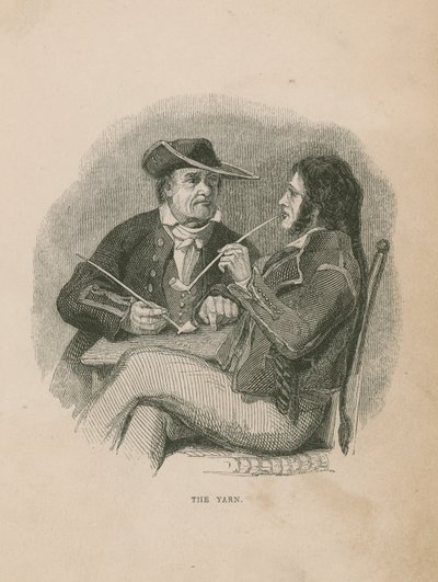 The Yarn; Illustration from Poor Jack by Frederick Marryat by English School