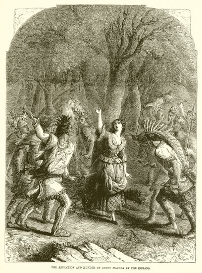 The Abduction and Murder of Jenny Macrea by the Indians by English School