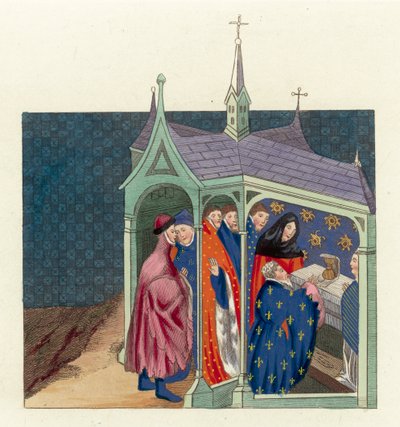 The accord between The Earl Of Northumberland and King Richard II by English School