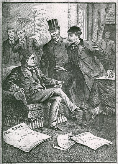 The arrest of Oscar Wilde: The pet of London society, one of our most successful playwriters and poets, arrested on a horrible charge by English School