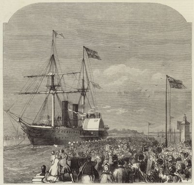 The arrival of Garibaldi at Southampton by English School