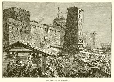 The Attack on Rhodes by English School