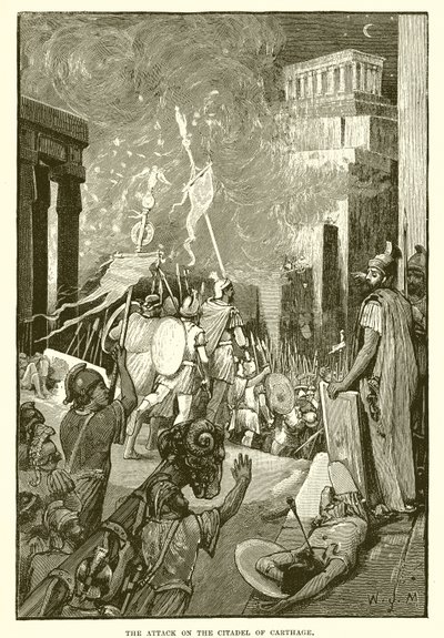 The attack on the Citadel of Carthage by English School