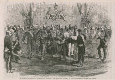 Earl Granville reading the address by English School