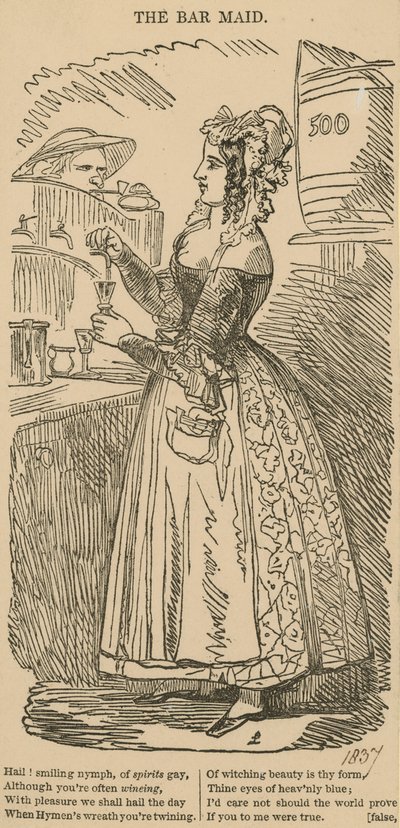 The barmaid by English School