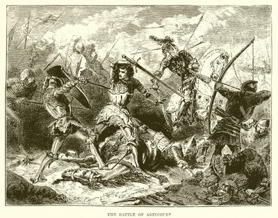 The Battle of Agincourt by English School