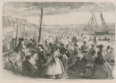The Beach at Brighton by English School