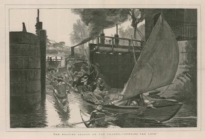 The Boating Season on the Thames by English School