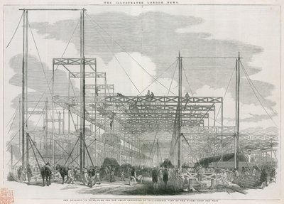 The building in Hyde Park, London, for the Great Exhibition of 1851 by English School