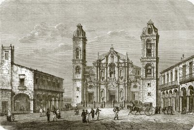 The cathedral of Havana by English School
