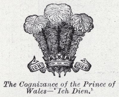 The cognizance of the Prince of Wales, 