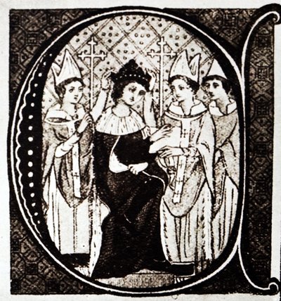 The Coronation of King Edward I by English School
