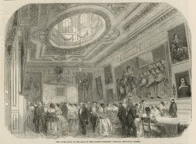 The Court Room at the Hall of the Barber-Surgeons Company, Monkwell Street, London by English School