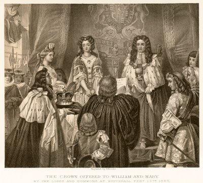 The crown offered to William and Mary by English School
