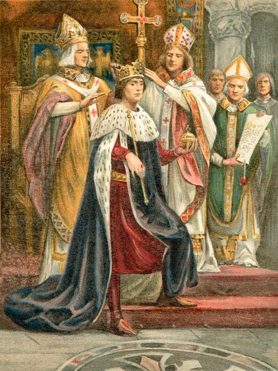 The Crowning of Edward I by English School