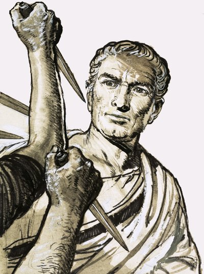 The Death of Caesar by English School