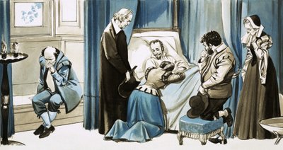 The Death of Don Quixote by English School