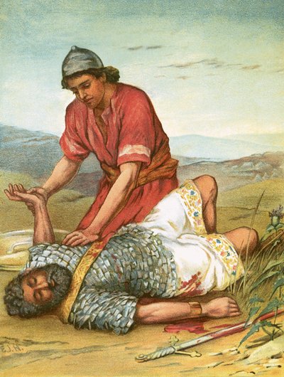 The Death of Saul by English School