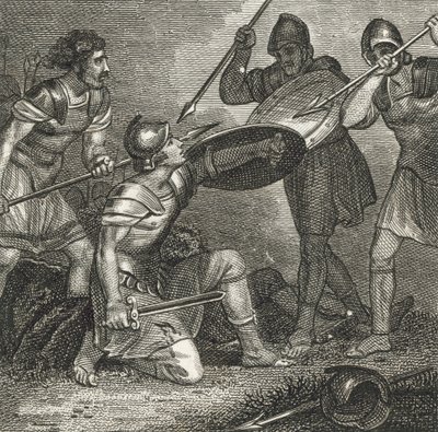 The Death of Spartacus by English School