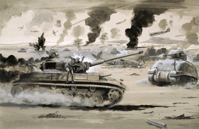 The defeat of the Afrika Corps at El Alamein by English School