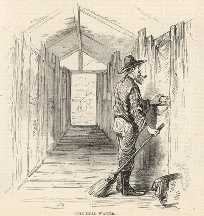 The Diamond Fields at Orange Vaal River, South Africa; The Head Waiter by English School