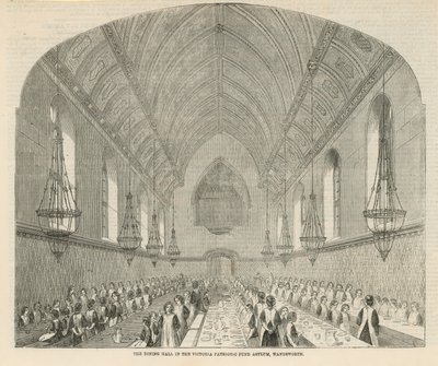 The Dining Hall in the Victoria Patriotic Fund Asylum by English School