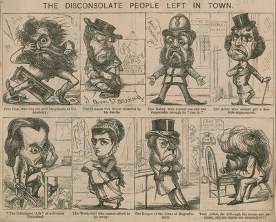 The disconsolate people in town by English School