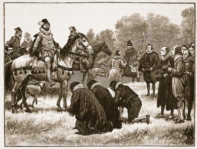 The Dissenting Divines Presenting Their Petition to James, Illustration from Cassell