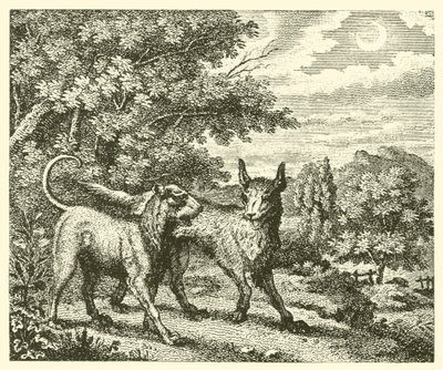 The Dog and the Wolf by English School