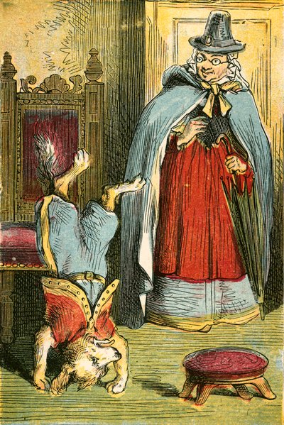 The dog standing on his head by English School