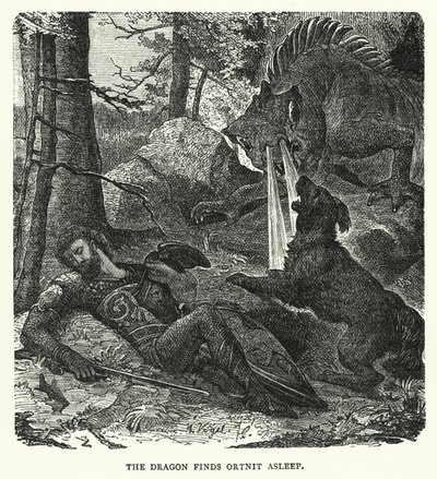 The dragon finds Ortnit asleep by English School