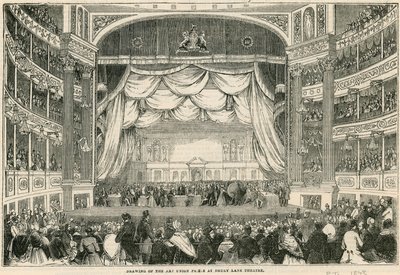 The drawing of the Art Union prizes at Drury Lane Theatre in 1843 by English School
